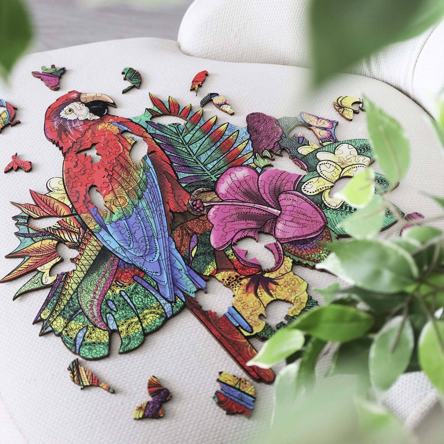 Wooden jigsaw puzzle for adults and kids Are Parrot, Wood puzzle box, 3d Puzzle, Wooden puzzle Parrot, Laser Cut Puzzle, Wood Board Game