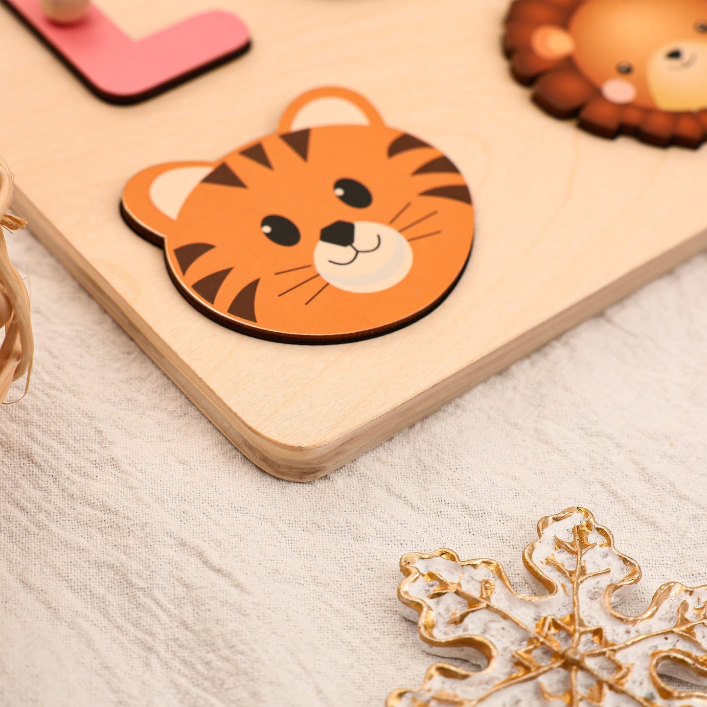 Animals Personalized Busy Board Puzzles for Learning and Play,Custom Wooden Baby Name Puzzle,Montessori Toddler Toys,Baby Boys Girls Gifts