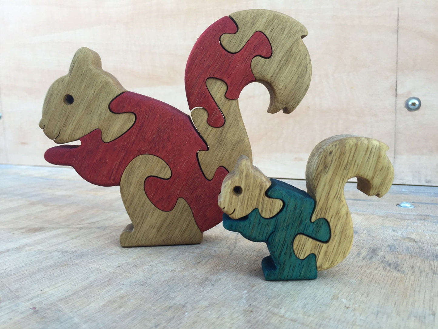 Wood Puzzle - Wooden Squirrel puzzle - Wooden toys - Quality wood puzzle - Gift for Kids- Wooden Toy - Handmade Puzzle - Jigsaw Puzzle