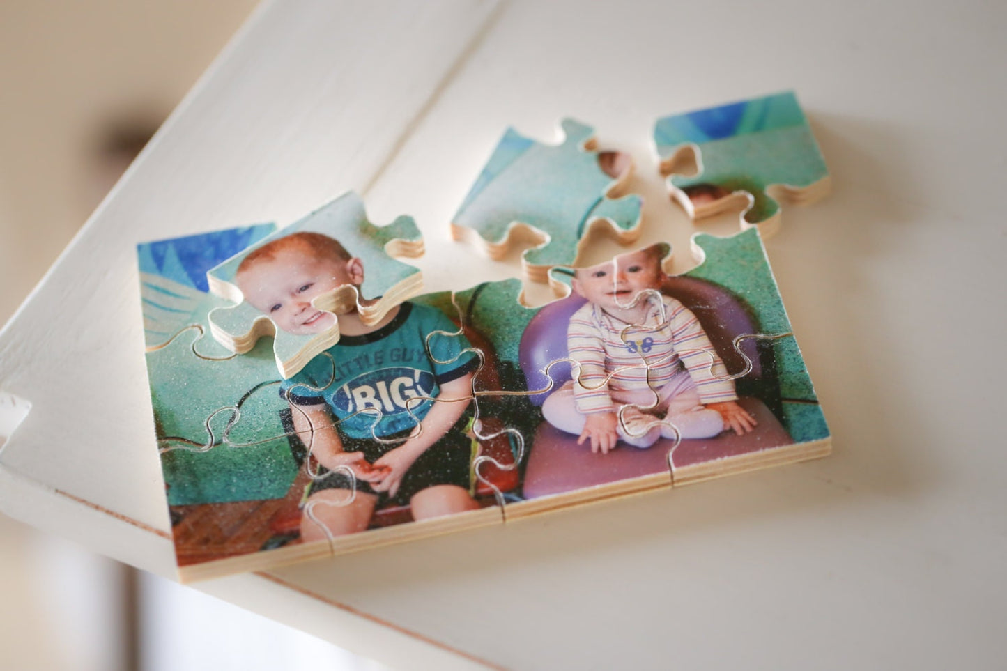 Personalized Wood Puzzle! (8"x10" with 24 pieces) Hand-crafted Personalized Puzzle for kids, Wood Photo Puzzle