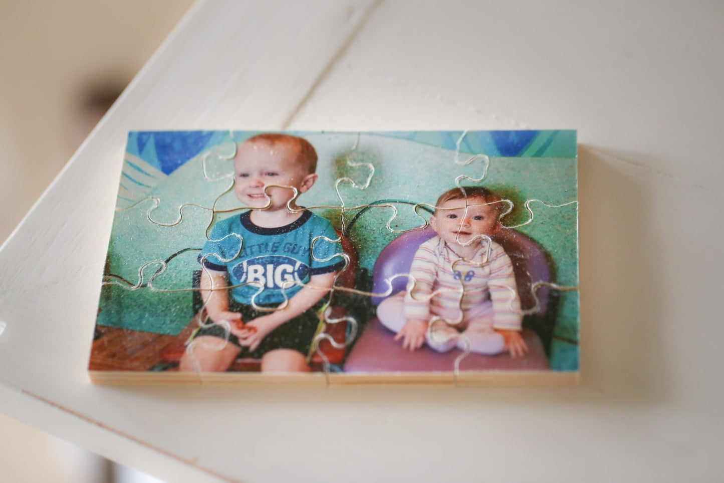 Personalized Wood Puzzle! (8"x10" with 24 pieces) Hand-crafted Personalized Puzzle for kids, Wood Photo Puzzle