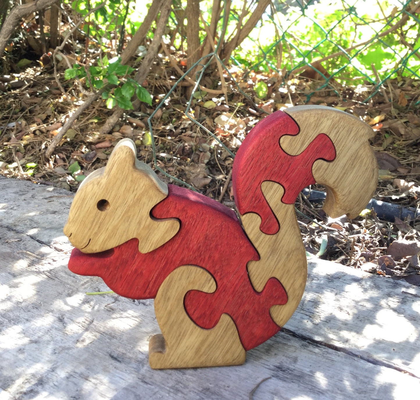 Wood Puzzle - Wooden Squirrel puzzle - Wooden toys - Quality wood puzzle - Gift for Kids- Wooden Toy - Handmade Puzzle - Jigsaw Puzzle