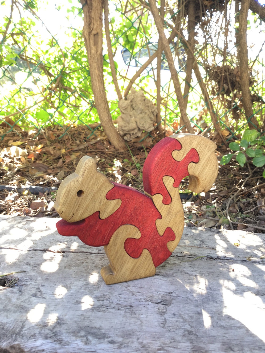 Wood Puzzle - Wooden Squirrel puzzle - Wooden toys - Quality wood puzzle - Gift for Kids- Wooden Toy - Handmade Puzzle - Jigsaw Puzzle