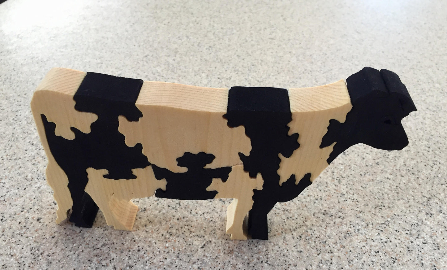 Cow puzzle, Holstein cow, kid game, milking cow, educational, fam animal,free standing, eye handskills, farmer,