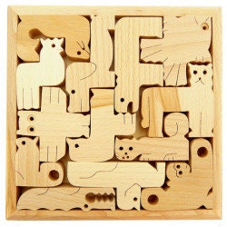 Wooden Puzzle, Wooden Zoo Puzzle, Animal puzzle, Zoo Puzzle, Wood Toy, Wooden Puzzle for kids, Montessori toy, Educational Toy, Woodland toy