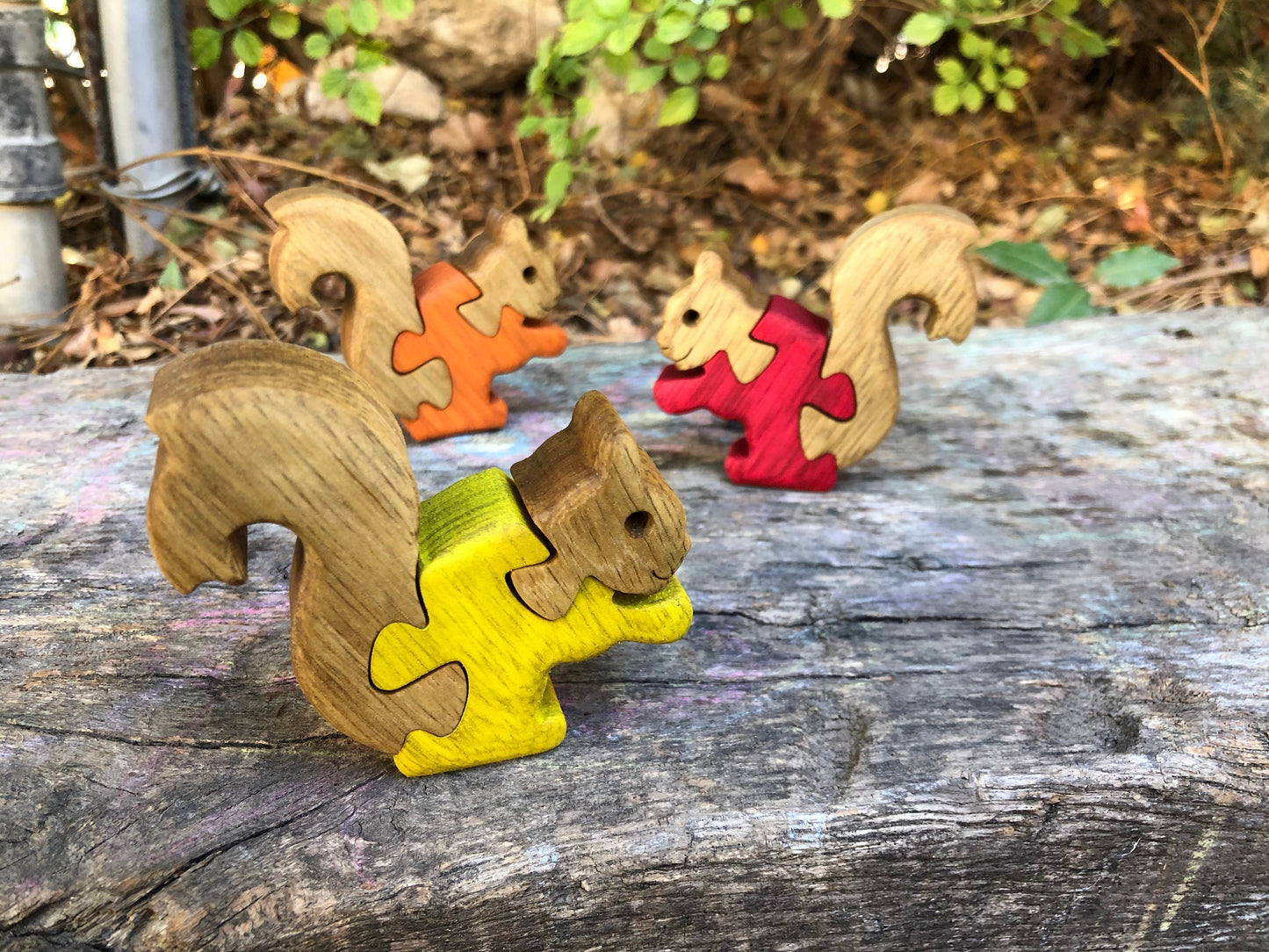 Wooden Toy - Set of 5 Baby Puzzles - Wood Animal Puzzles - Kids' Game - Collectible Decor - Gift for Kids - Handmade Puzzle - Jigsaw Puzzle