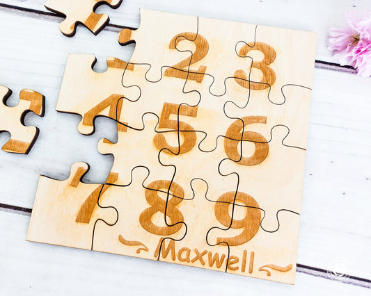 Personalized Name Puzzle, Custom Wooden Puzzles for kids, Engraved Wood Jigsaw puzzle