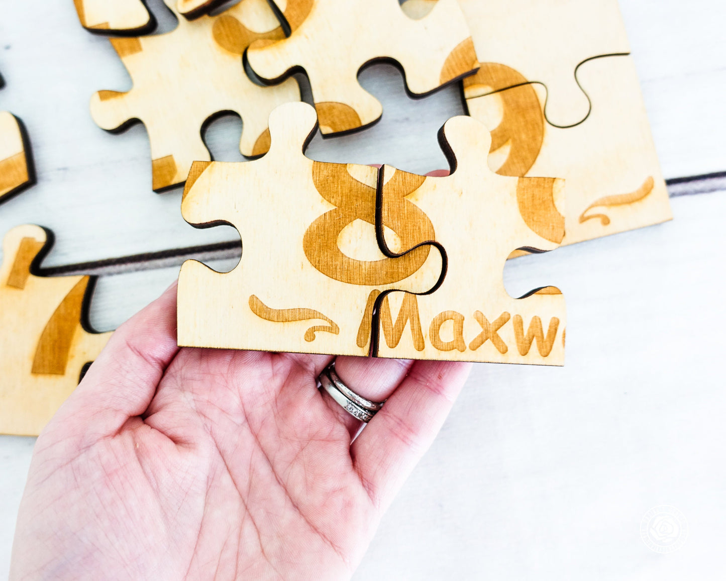 Personalized Name Puzzle, Custom Wooden Puzzles for kids, Engraved Wood Jigsaw puzzle