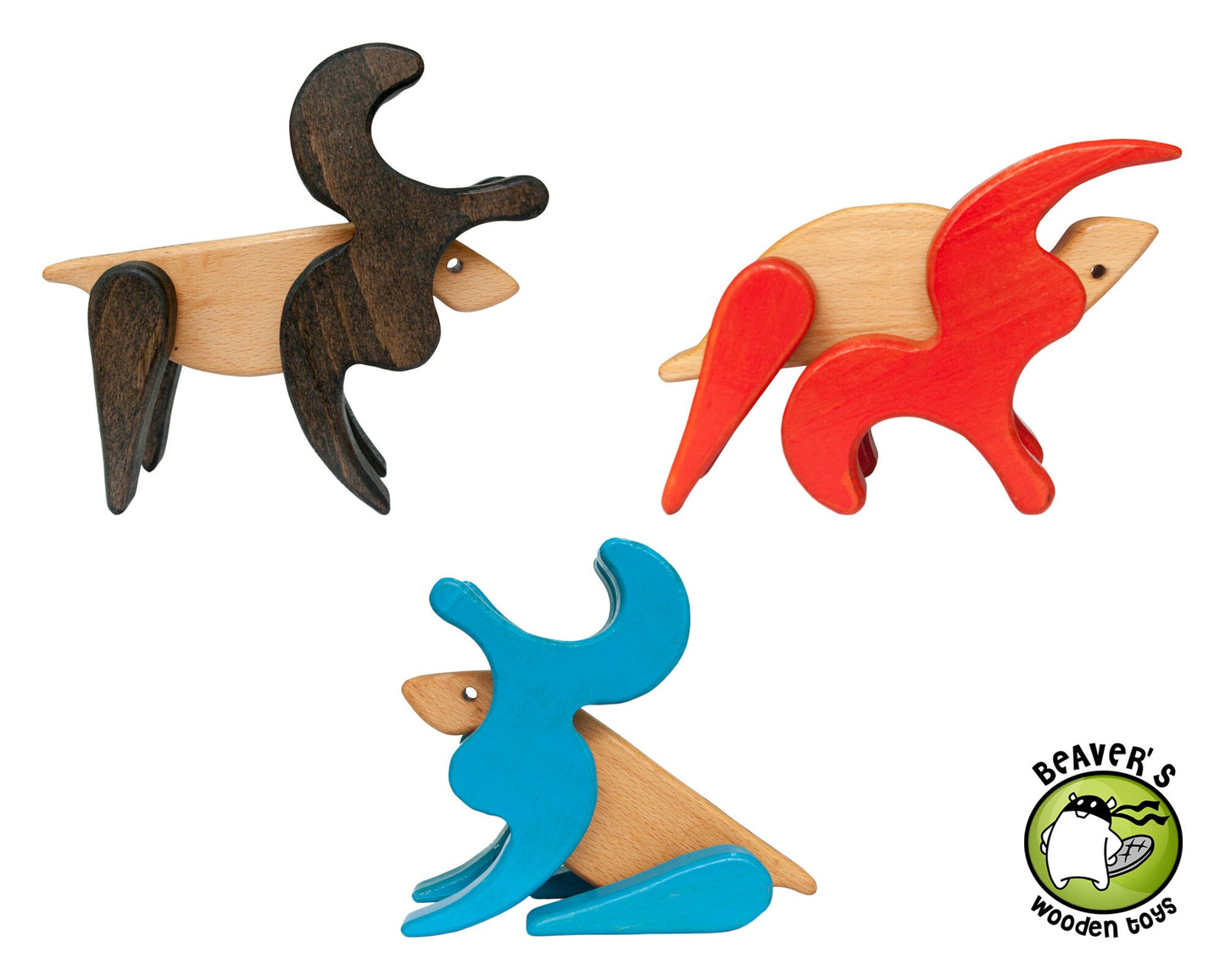 Montessori toddler small reindeer animal toy puzzle | Natural wooden waldorf farm animals | Christmas baby deer sensory gift