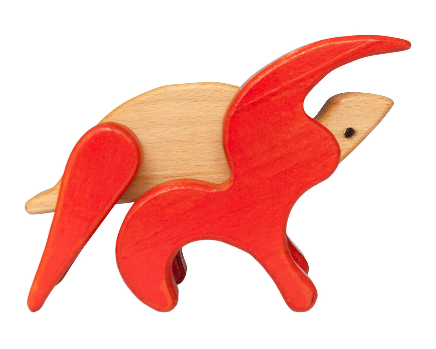 Montessori toddler small reindeer animal toy puzzle | Natural wooden waldorf farm animals | Christmas baby deer sensory gift