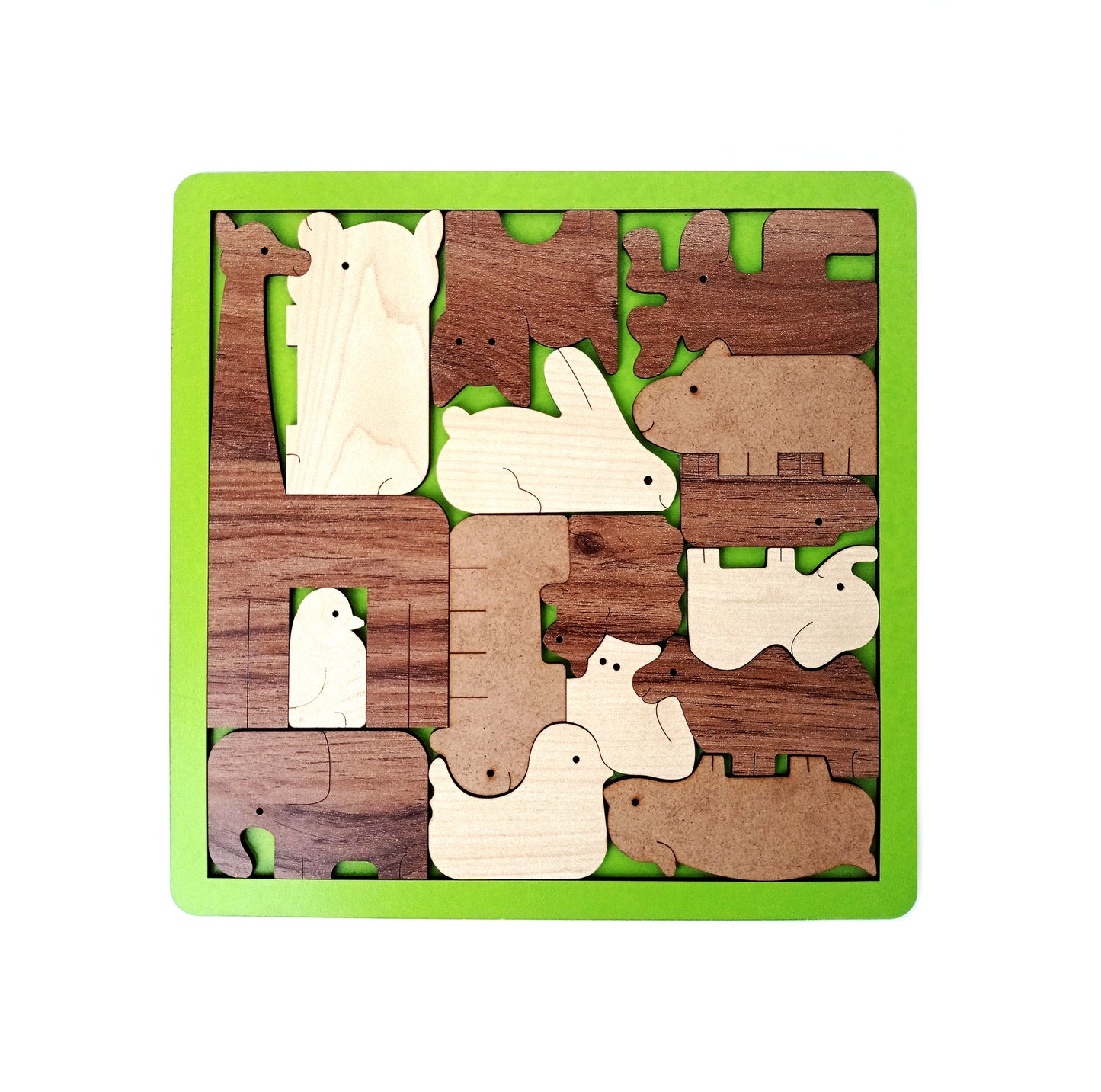 Wooden Jigsaw Puzzles for Kids "Animals Family" Wood Jigsaw Puzzle - Central Park Zoo