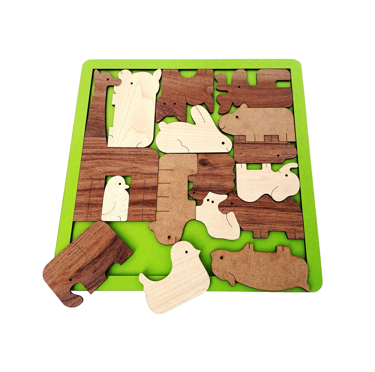 Wooden Jigsaw Puzzles for Kids "Animals Family" Wood Jigsaw Puzzle - Central Park Zoo