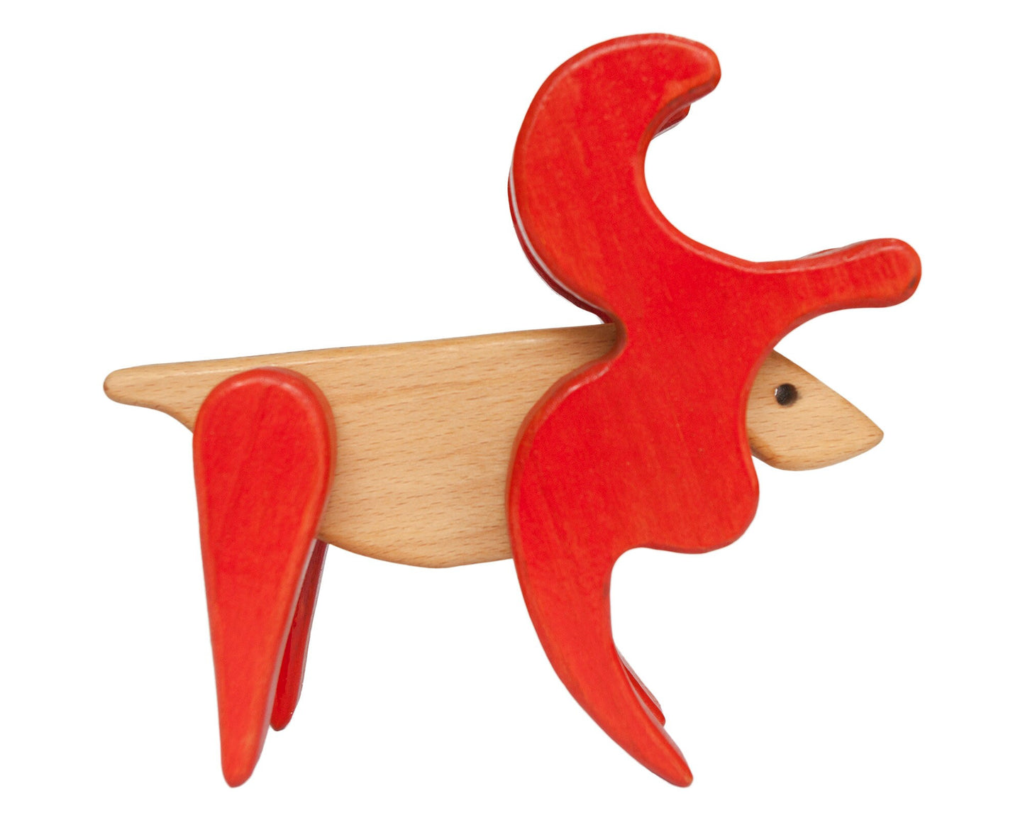 Montessori toddler small reindeer animal toy puzzle | Natural wooden waldorf farm animals | Christmas baby deer sensory gift