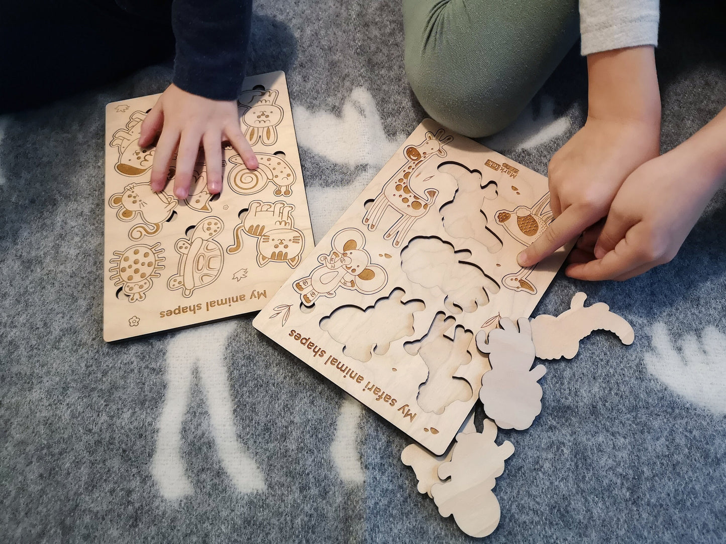 Wooden puzzle for Kids - various shapes puzzle made of natural wood, boys, girls, children gift, dinosaur, toys, animals, shapes lift puzzle