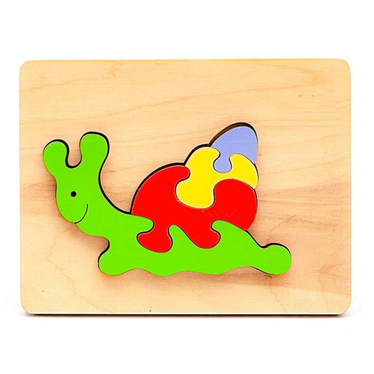 Wooden Puzzle Snail Animal Puzzle Toy, Wooden Animal puzzle Snail Toy, Wooden Puzzle for kids, Montessori toy, Educational Toy, Woodland toy