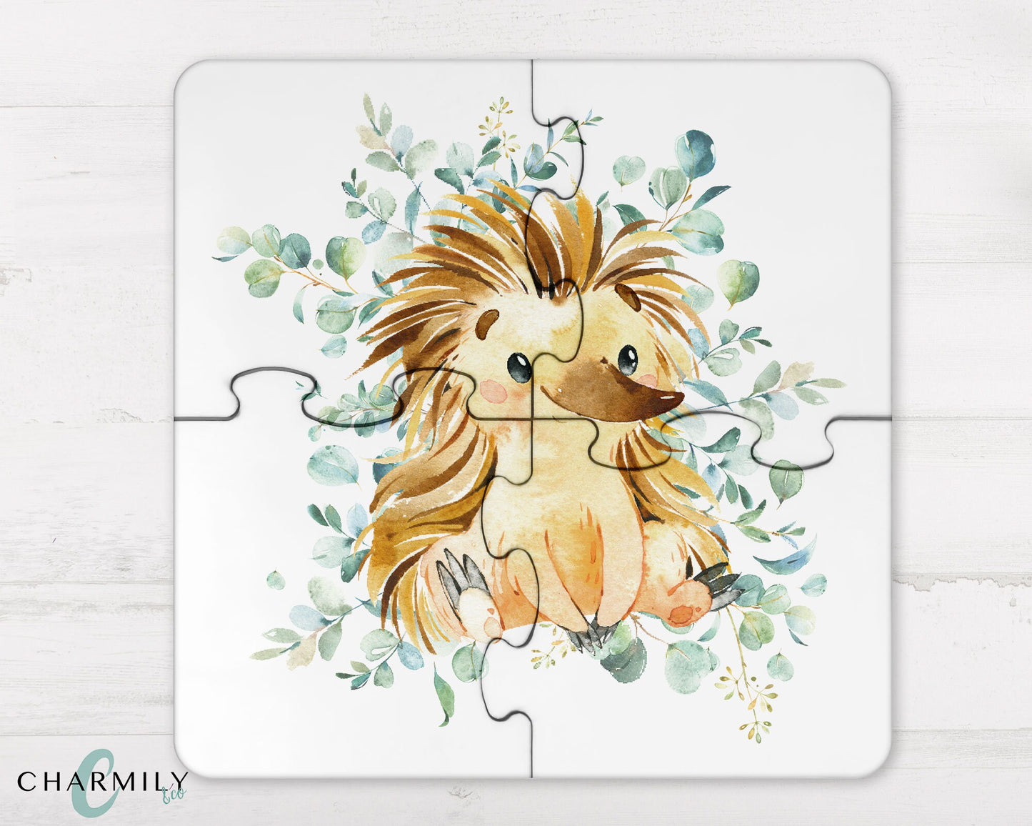 Eucalyptus Australian Animal | 4 Piece Wood Puzzle | Coaster Set | Personalised | Non-Personalised