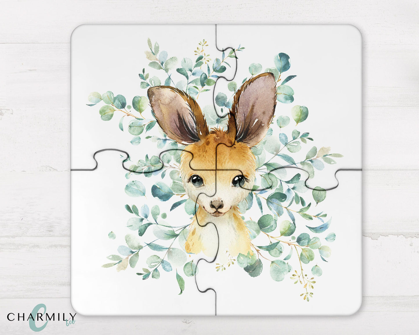 Eucalyptus Australian Animal | 4 Piece Wood Puzzle | Coaster Set | Personalised | Non-Personalised