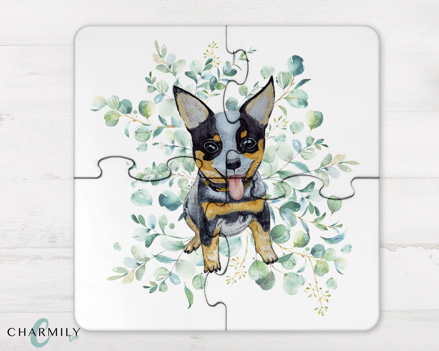 Eucalyptus Australian Animal | 4 Piece Wood Puzzle | Coaster Set | Personalised | Non-Personalised