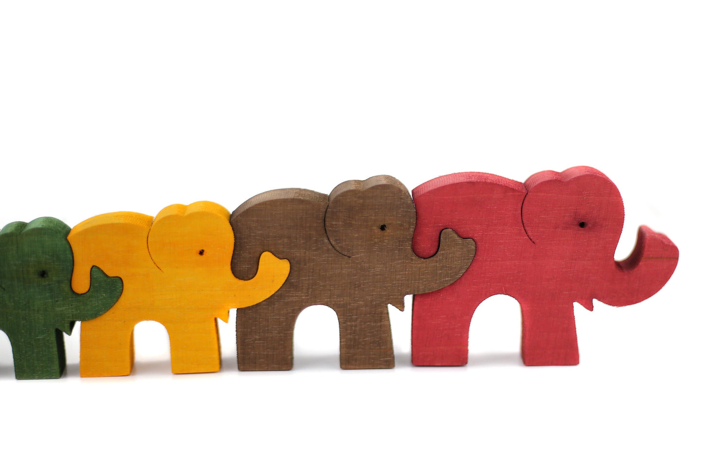 Wooden Elephant Puzzle for Kids, Toddler Puzzle, Animal Toy for Toddler, Wooden Toy for Child, Kids Gift, Wooden Animals