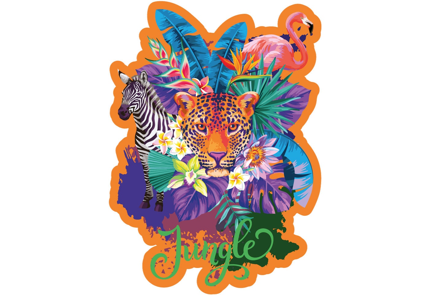 Wooden Jigsaw Puzzle "Jungle Wildlife" 155, 300 pcs Unique Unusual Animal Shaped Pieces Mosaic Kids Adults Wooden City