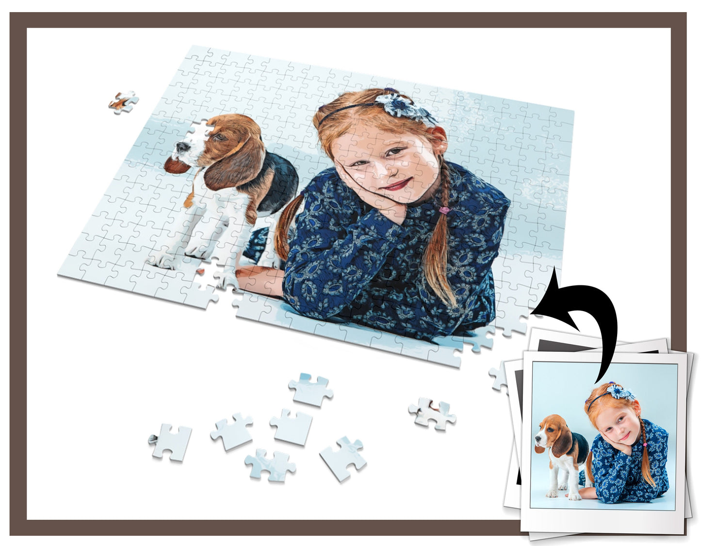 Personalized 30-120-252-500-1000 Piece Puzzle, Custom Photo Puzzle with Box, Custom Christmas Gifts, Custom Birthday Gift For Him/ Her