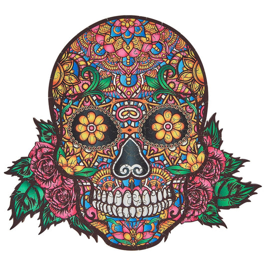 Sugar Skull Wooden Jigsaw Puzzle