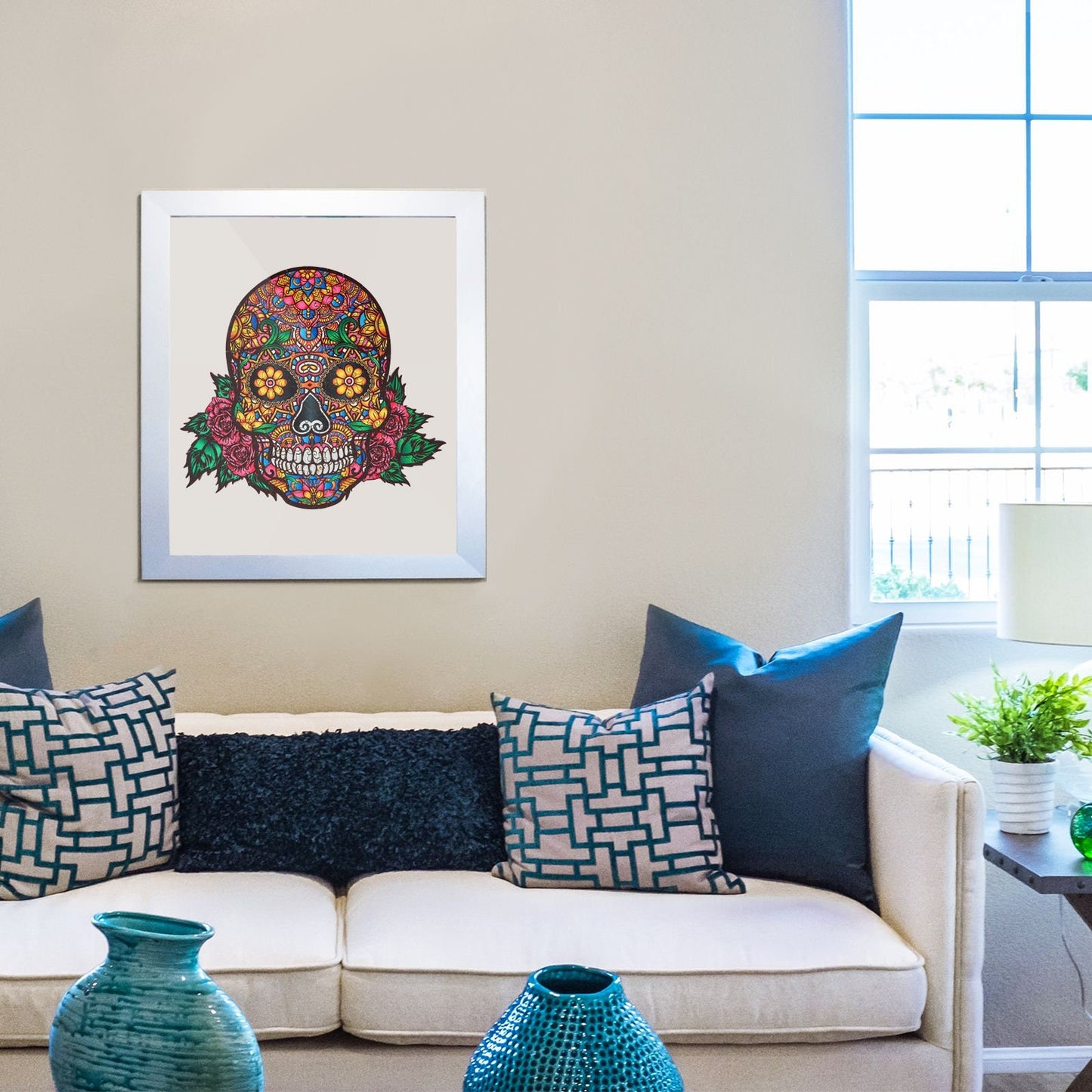 Sugar Skull Wooden Jigsaw Puzzle