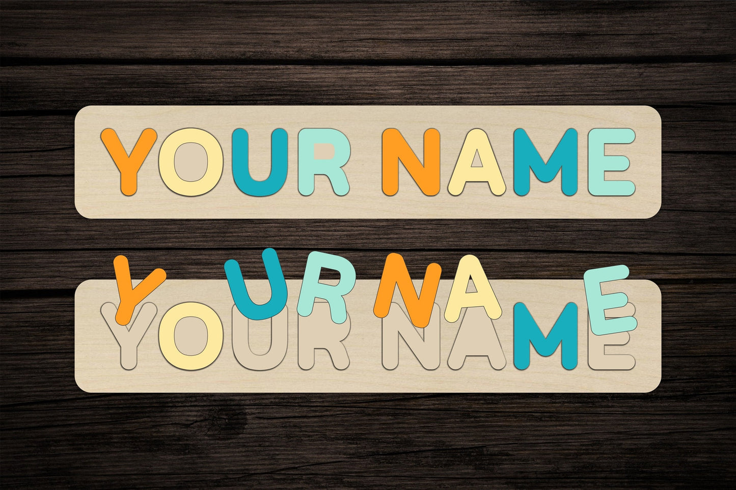 Custom name puzzle | busy board game | kids gift ideas |Christmas gift | puzzle words | wood toy for baby boy or girl | custom laser service