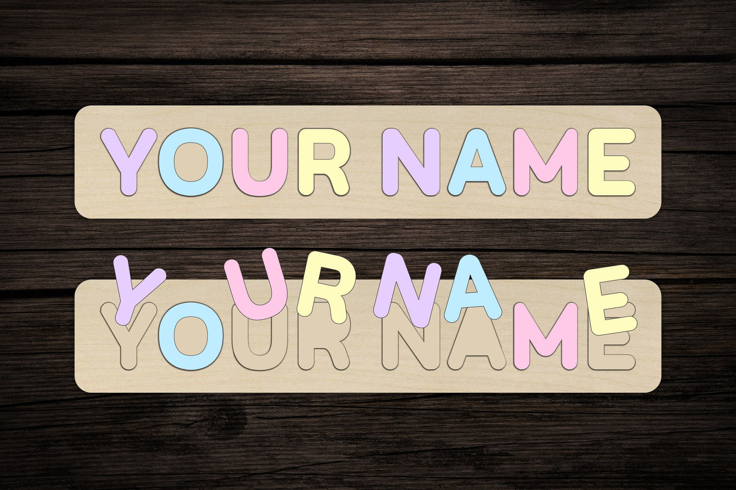 Custom name puzzle | busy board game | kids gift ideas |Christmas gift | puzzle words | wood toy for baby boy or girl | custom laser service