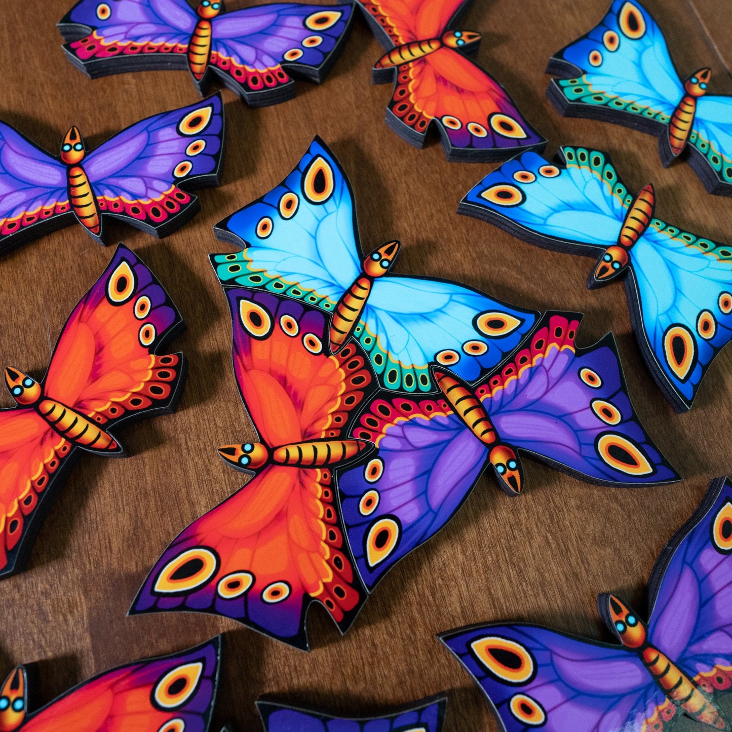 Butterfly wooden puzzle, tessellation puzzle, endless puzzle