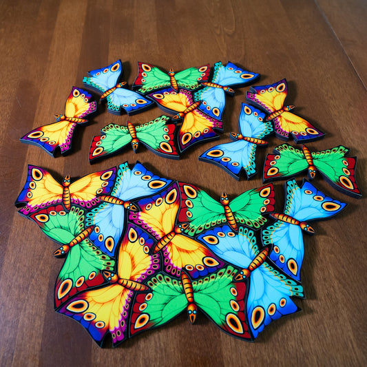 Butterfly wooden puzzle, tessellation puzzle, endless puzzle