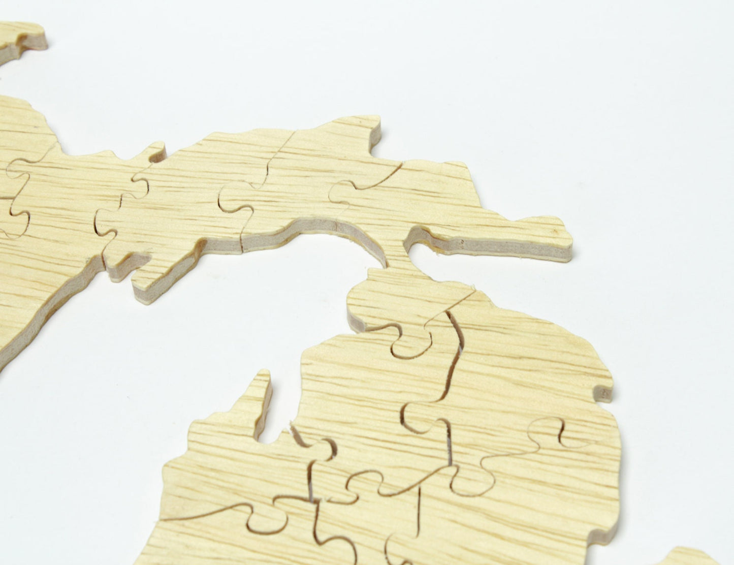 Michigan Jigsaw Puzzle, Michigan Puzzle, Michigan Toy, Wood Puzzle, Wooden Puzzle, Handmade Puzzle