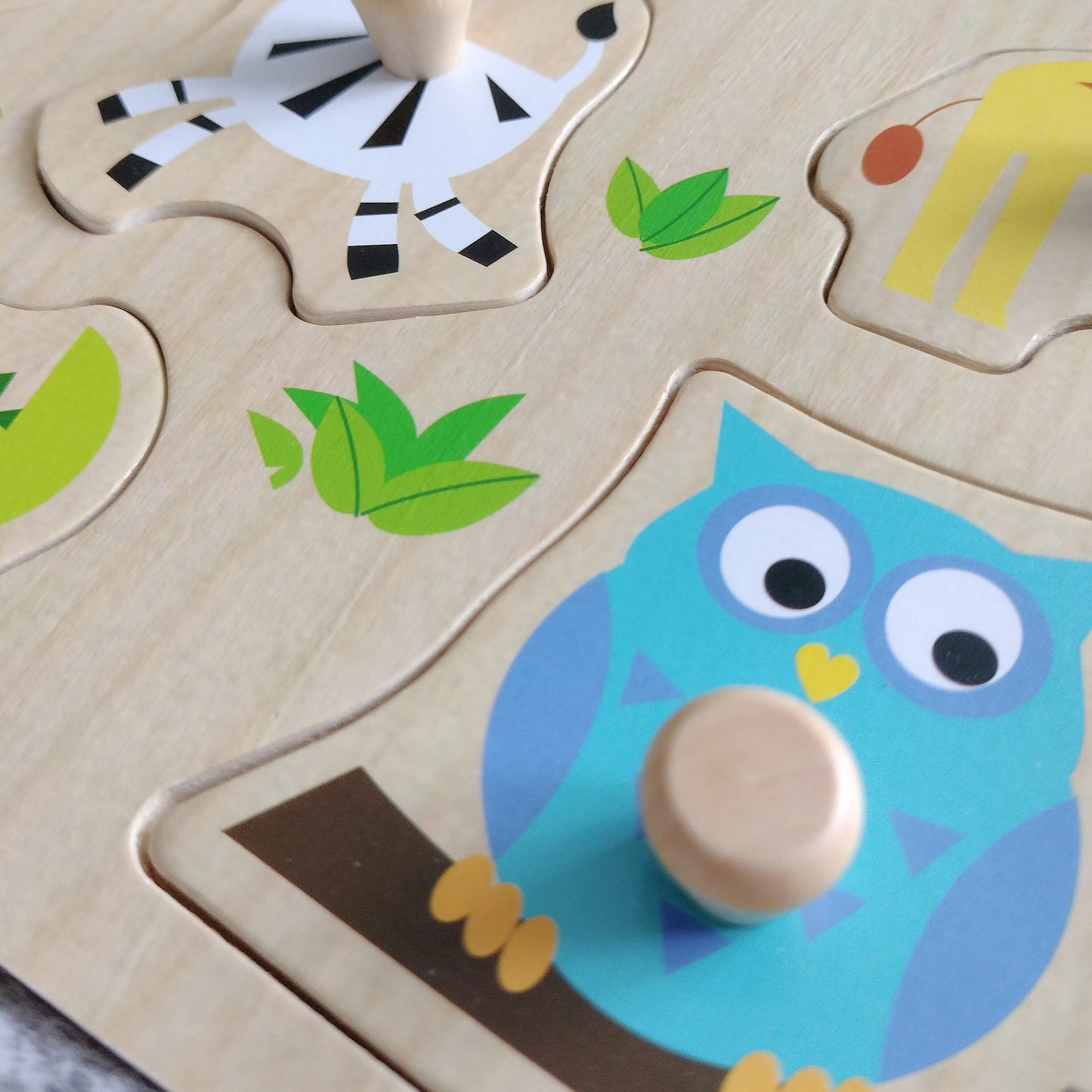 Personalised Wooden Zoo Animals Jigsaw Puzzle, 1st Birthday Gift, Christmas Present, Christening gift, Farm, Jungle