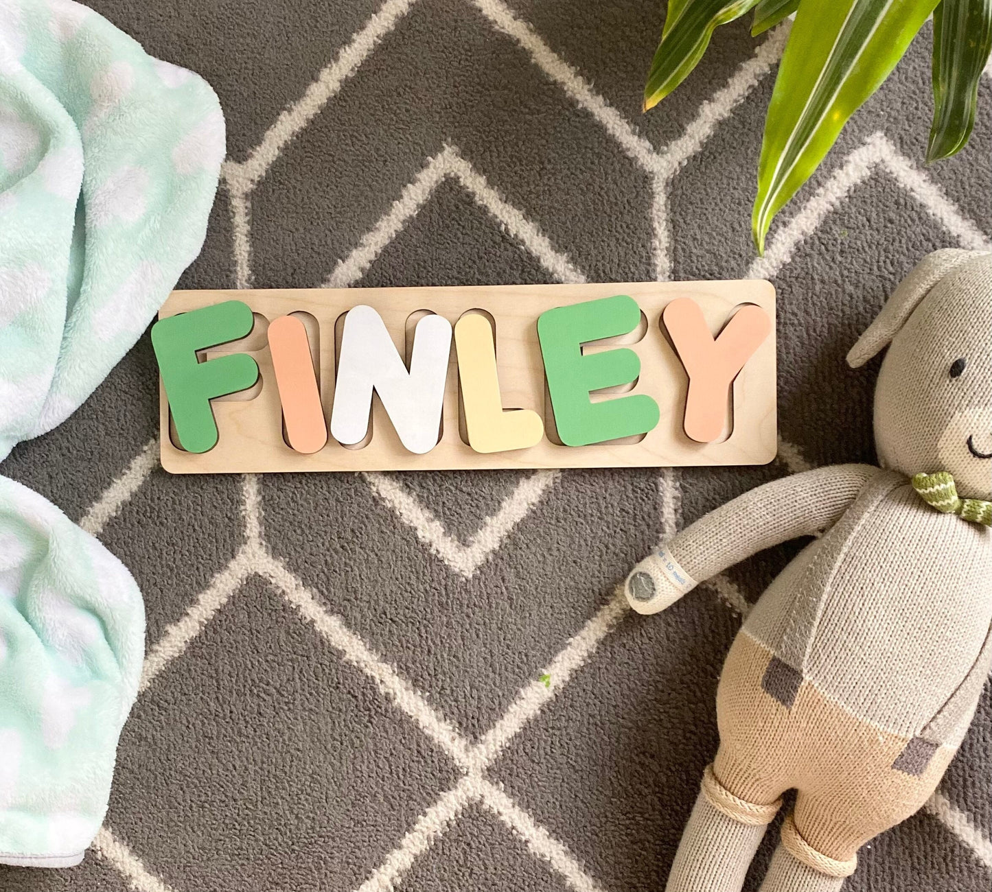 Personalized baby name puzzle, custom name puzzle, wooden kids name puzzle, First birthday gift, baby shower gift, wooden name puzzle, baby