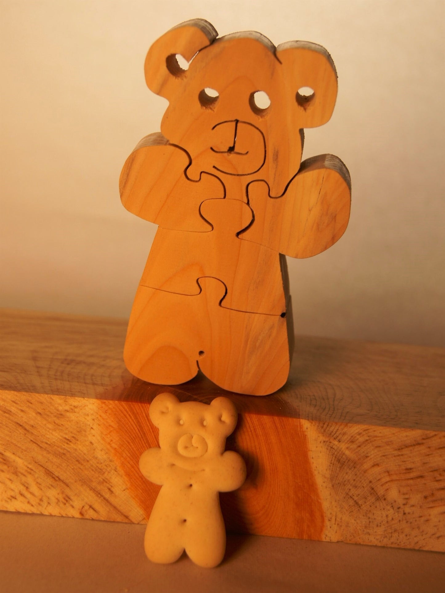 Animal Cracker Collection - 15 TOTAL ANIMAL PUZZLES, Kid/Unique Handcrafted Wooden Jigsaw Puzzle/Free Standing / Sustainably Sourced Wood