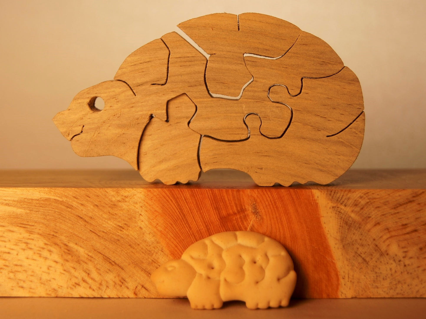 Animal Cracker Collection - 15 TOTAL ANIMAL PUZZLES, Kid/Unique Handcrafted Wooden Jigsaw Puzzle/Free Standing / Sustainably Sourced Wood