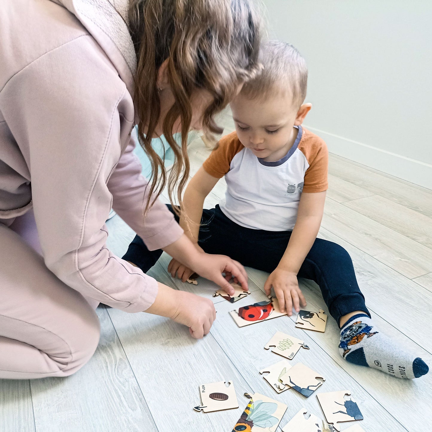 Wooden Puzzle Life Cycle Animal - Gift For Kids - Wood Montessori Toys - Learning Toys For Toddlers - Ukrainian seller