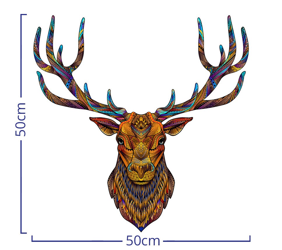 Wooden Puzzle Jigsaw Premium Deer by Adawoo