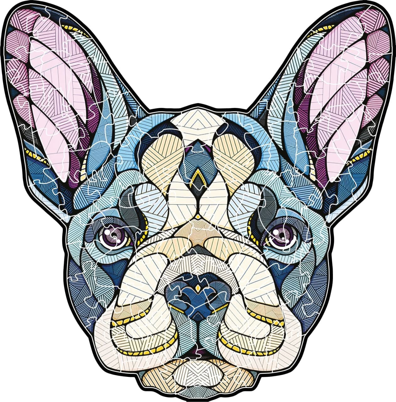 French bulldog jigsaw puzzle, Wooden dog puzzle, Wood jigsaw puzzle for kids, Puzzle for adult, Animal lover gift, Zoo puzzle, Bulldog gifts