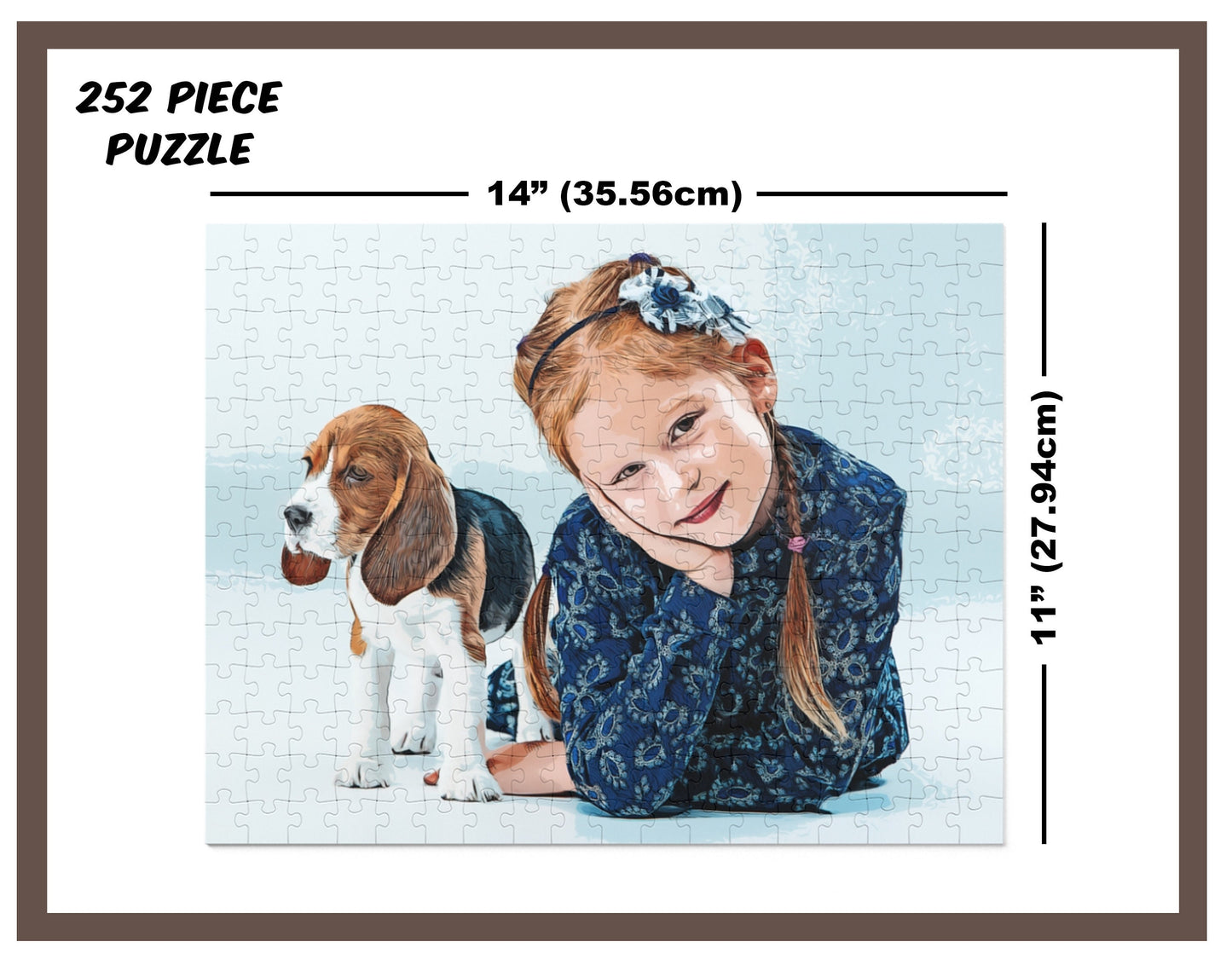 Personalized 30-120-252-500-1000 Piece Puzzle, Custom Photo Puzzle with Box, Custom Christmas Gifts, Custom Birthday Gift For Him/ Her