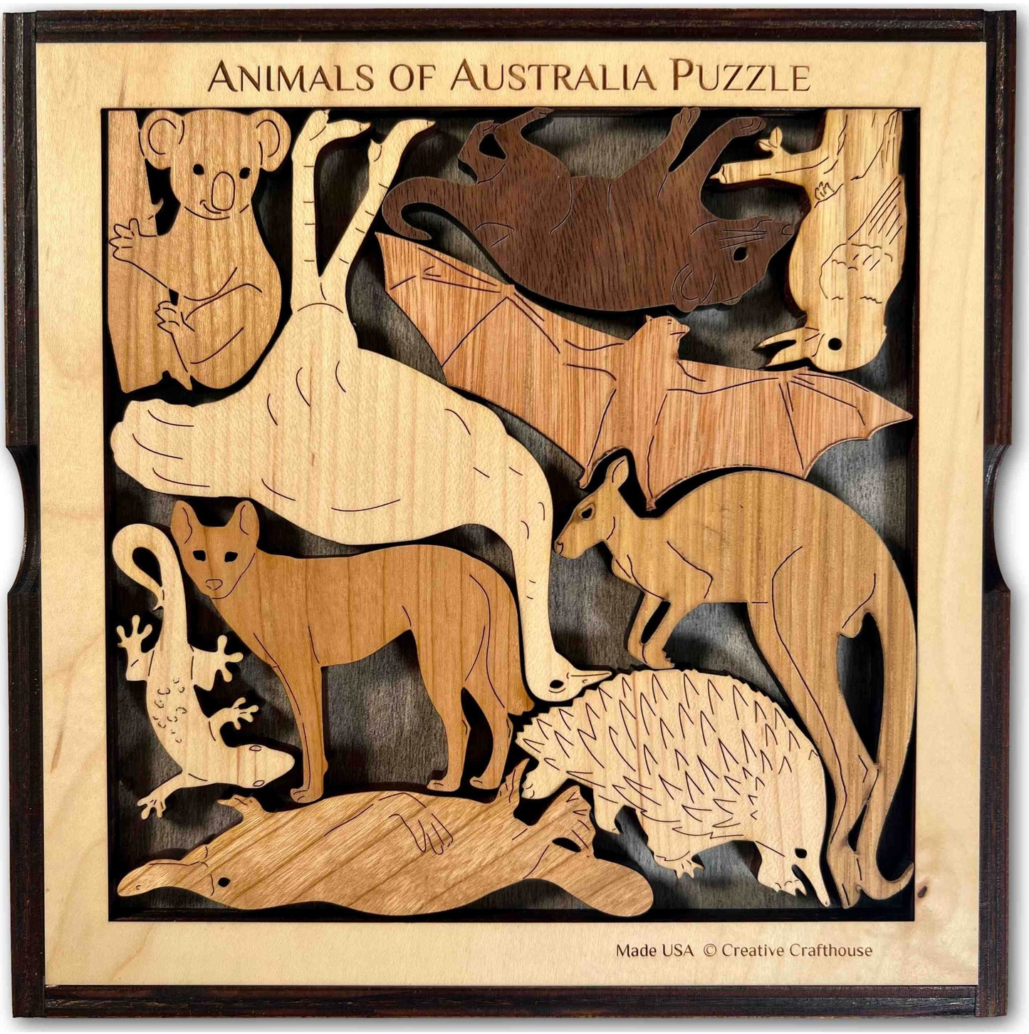 Animals of Australia Puzzle - Can Be Personalized With A Laser Engraved Name or Message