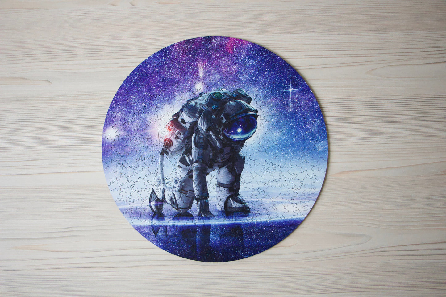 Custom Astronaut  Wooden jigsaw puzzle for adults children, Wood puzzle box, Laser cut wooden jigsaw puzzle, Wood board game