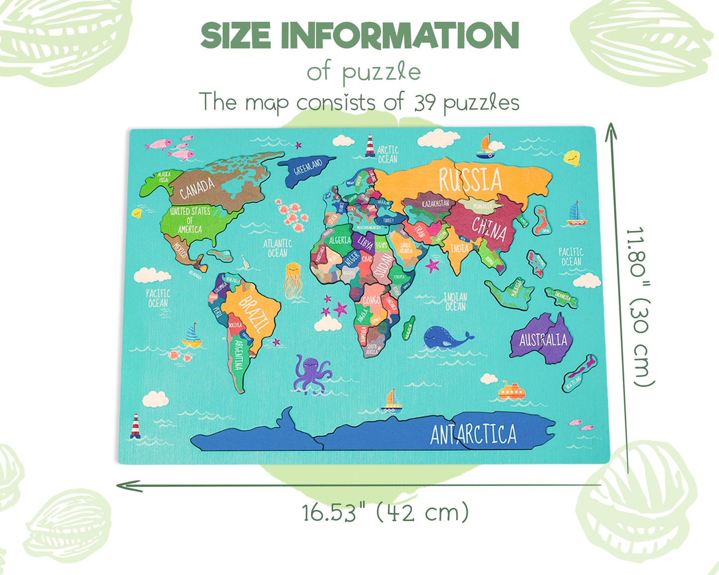 Geography for kids, Continents puzzle, Kids learning toy, Kids world map puzzle, Birthday kids gifts, Montessori toys, Jigsaw puzzle gift