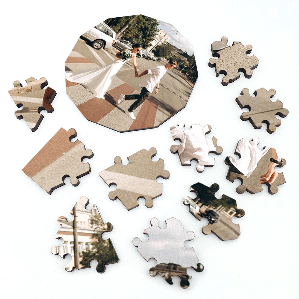 Custom Wooden Photo Puzzles from 100 to 1000 Pieces, Personalized Puzzle Jigsaw for a Gift, with Your Photo and/or Text