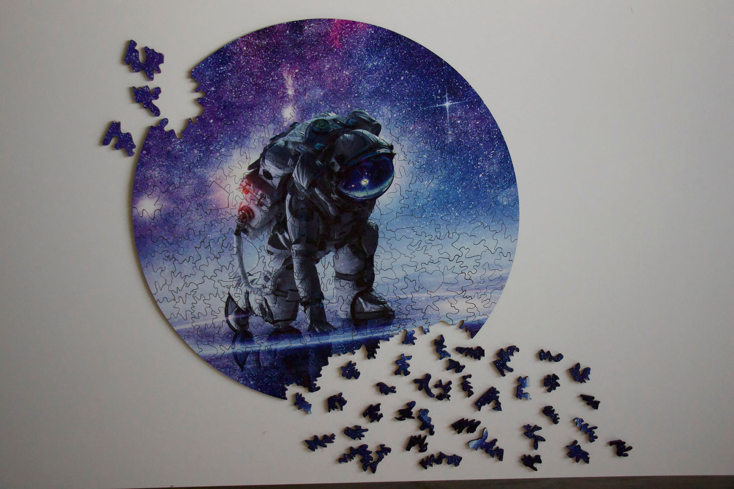 Custom Astronaut  Wooden jigsaw puzzle for adults children, Wood puzzle box, Laser cut wooden jigsaw puzzle, Wood board game