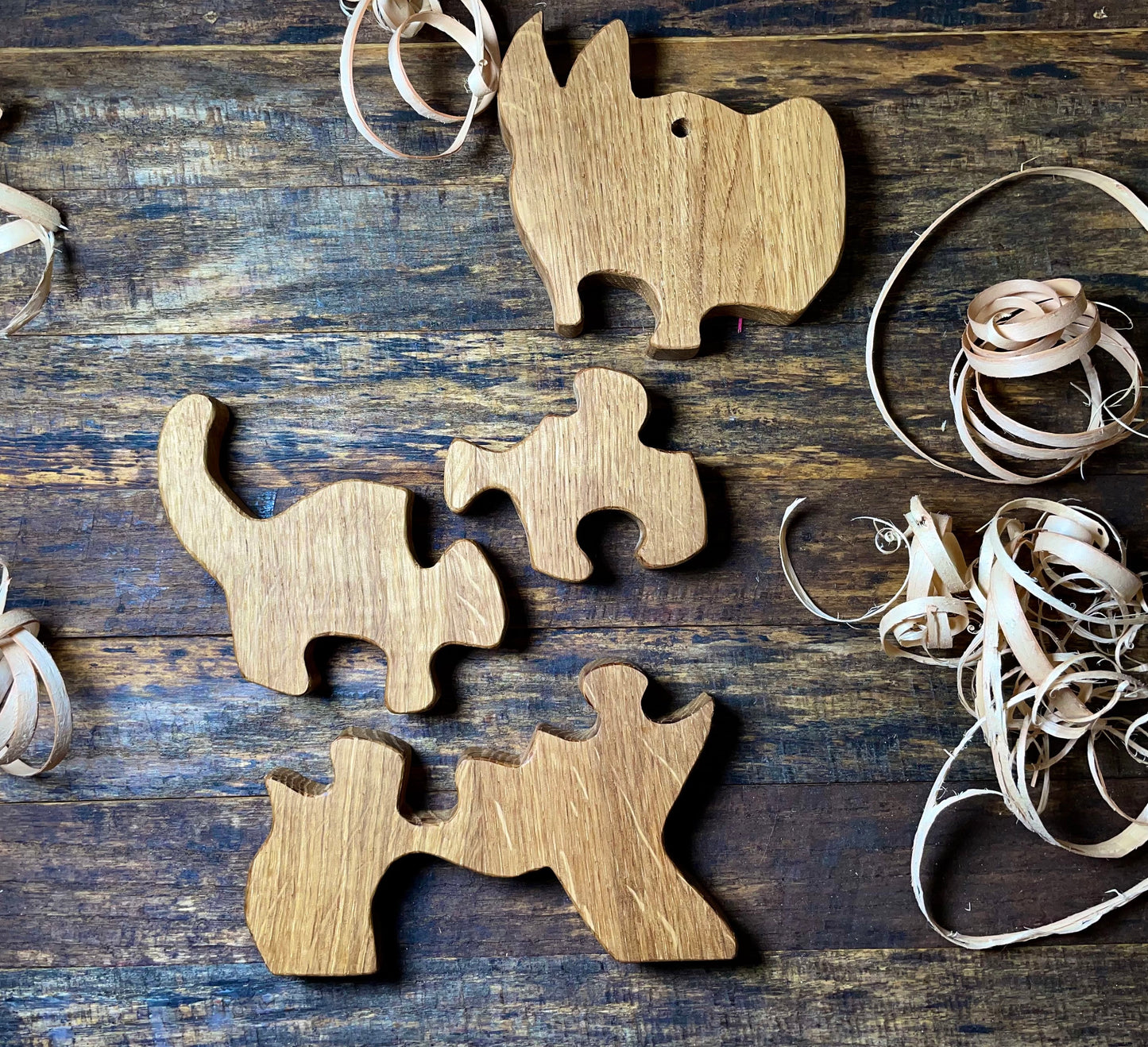 Jigsaw wooden animal puzzle, Doggy shape puzzle for kids, Montessori toy, Baby first puzzle, Wood puppy, Gift for toddler, 1st Birthday gift