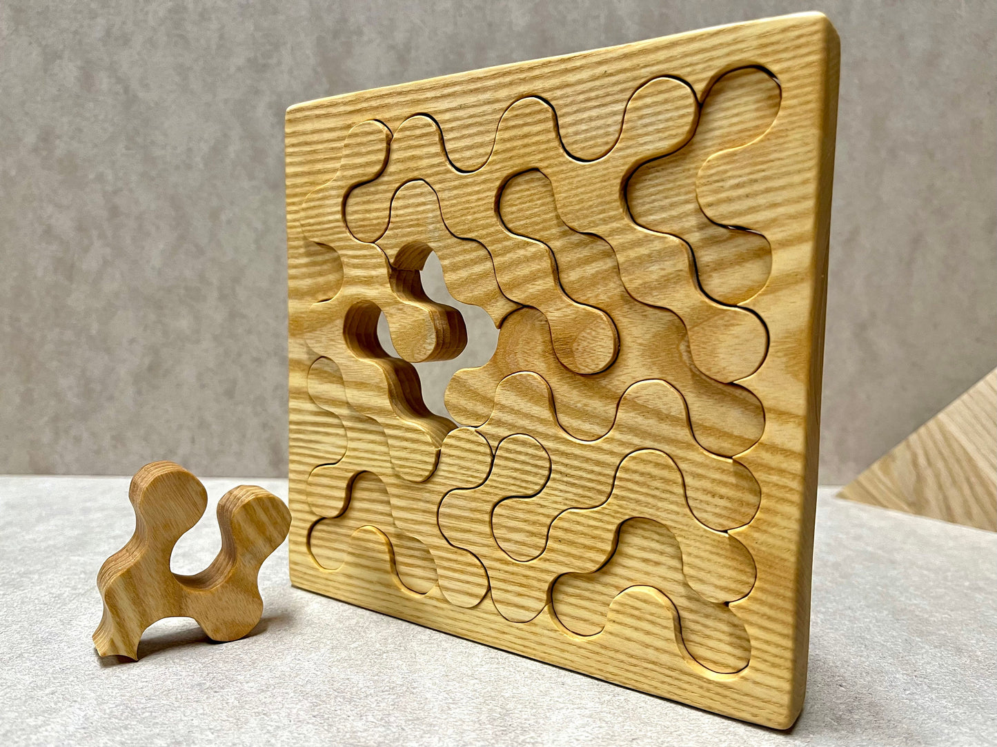 Jigsaw Wooden Puzzle, Fractal Wooden Puzzle Board Game, Brainteaser Table Game, Logic Games | Gift for kids, Gift for adults, Puzzle lovers