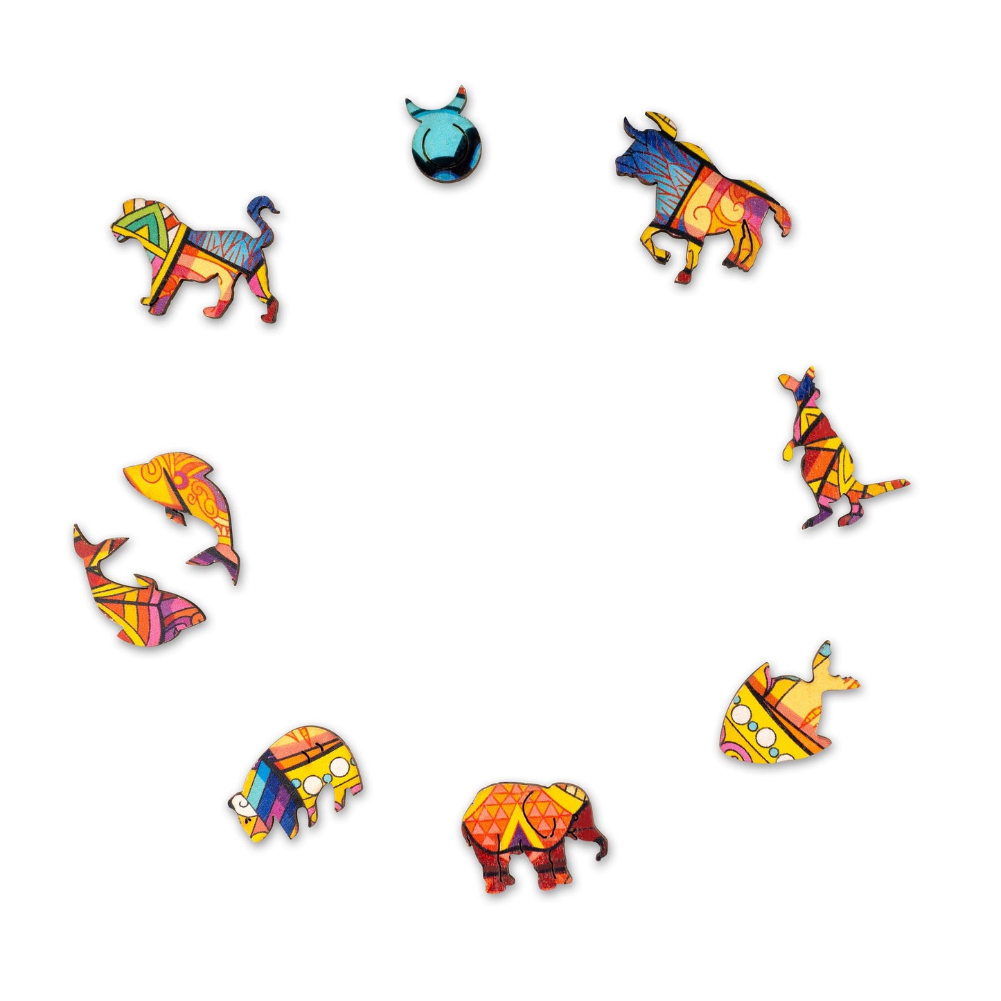 Bull Puzzle - Taurus Puzzle | Wooden Jigsaw puzzle | laser-cut puzzle | animal puzzle | great activity for adults and children