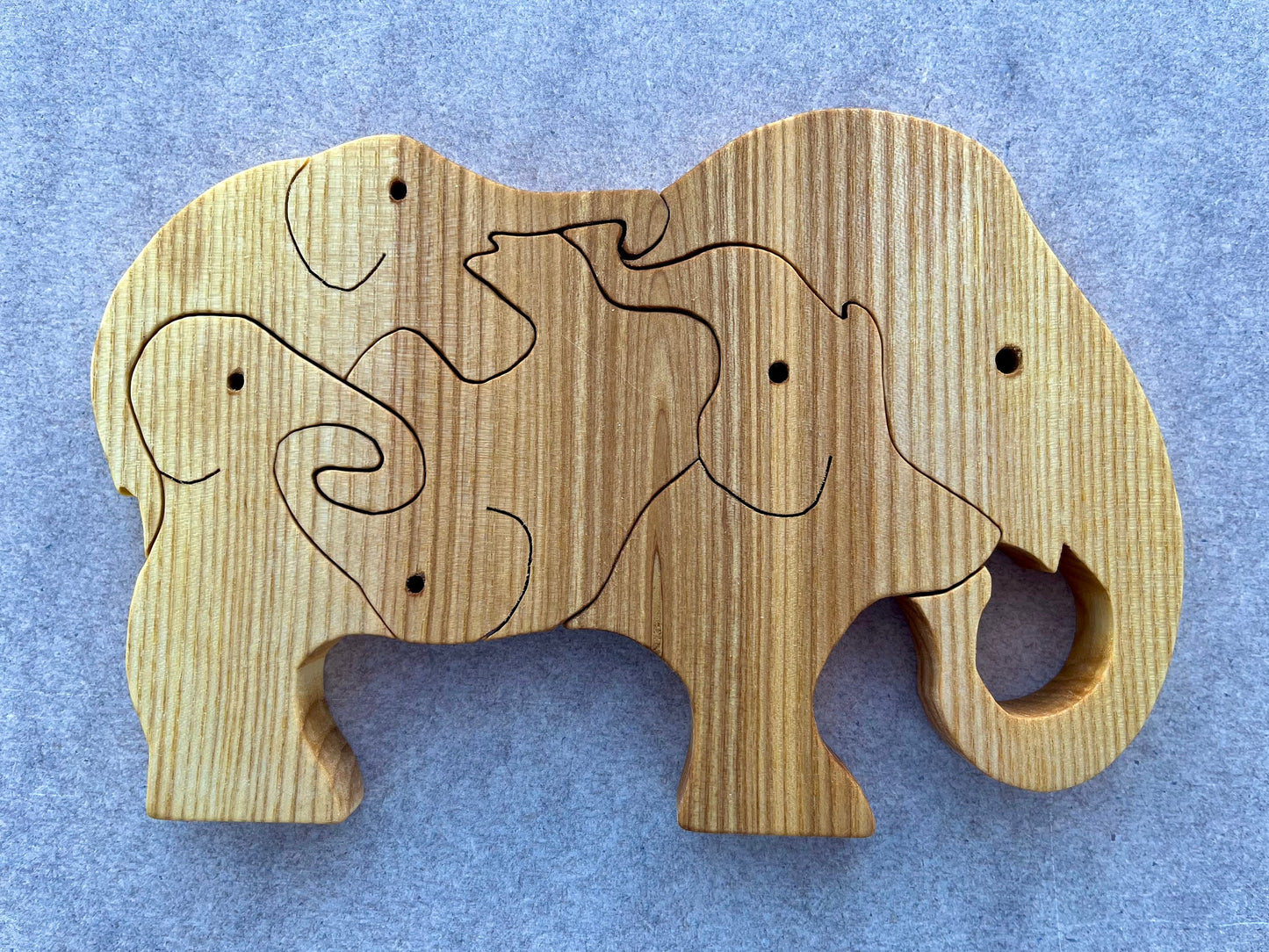 Elephant wooden puzzle, Safari animals, Puzzle for kids, Wooden toys for kids, Montessori toys, Animal wood figures, Gift for children