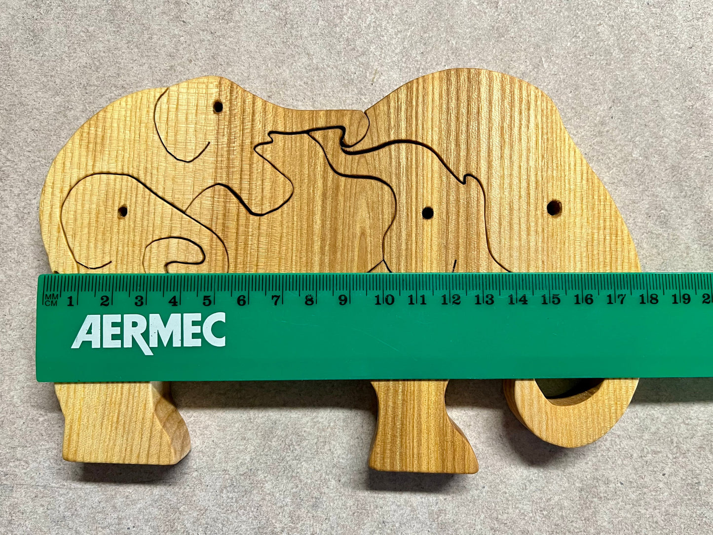 Elephant wooden puzzle, Safari animals, Puzzle for kids, Wooden toys for kids, Montessori toys, Animal wood figures, Gift for children